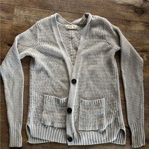 Hollister Tan Chunky Knit Cardigan Sweater